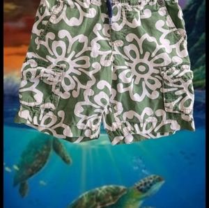 Old Navy Boy's Tropical Theme Cargo Shorts